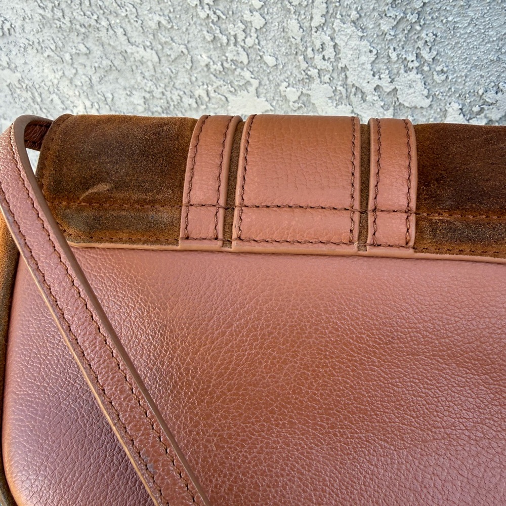 See By Chloe Small Brown Suede & Leather Crossbody Bag - Picture 6 of 13